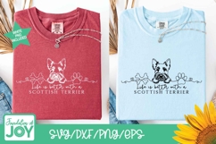 Life is better with a Scottish Terrier svg, continuous line Product Image 4
