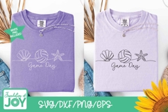 Beach Volleyball Game Day svg, continuous line art, game png Product Image 4