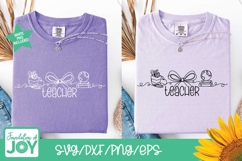 teacher svg, monoline art, teacher line art, apple svg Product Image 4
