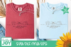 He has Risen png, continuous line art, Easter t-shirt art Product Image 4