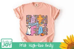 Faith over fear png, Christian Halloween sublimation, faith Product Image 4