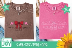 Love the Lord your God with all svg, continuous line art Product Image 4