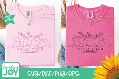 Shake your cottontail svg, continuous line art, easter png Product Image 3