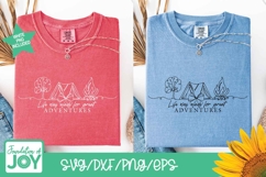 Camping Adventures svg, continuous line art, campfire png Product Image 5