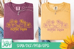 Oopsie Daisy svg, continuous line png, flower line art Product Image 5
