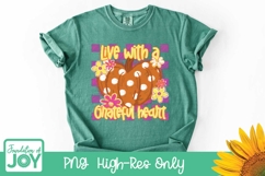 Grateful Heart png, Halloween Sublimation, Pumpkin png Product Image 4