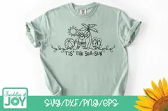 Tis the Season svg, Continuous Line svg, Sun png, Color svg Product Image 5