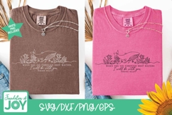 God's with you though deep waters svg, continuous line png Product Image 5