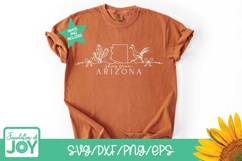 She's from Arizona svg, Continuous line png, Arizona Outline Product Image 5