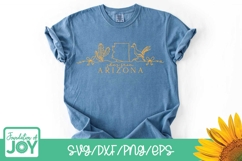 She's from Arizona svg, Continuous line png, Arizona Outline Product Image 6