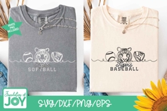 Tigers Mascot Line Art Bundle, football svg, basketball Product Image 7