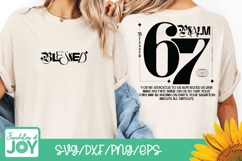 Psalm 67 svg, Blessed png, distressed shirt art, trendy svg Product Image 1