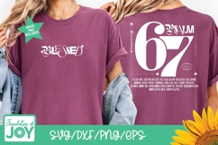 Psalm 67 svg, Blessed png, distressed shirt art, trendy svg Product Image 2