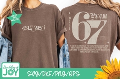 Psalm 67 svg, Blessed png, distressed shirt art, trendy svg Product Image 3