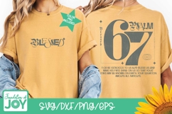 Psalm 67 svg, Blessed png, distressed shirt art, trendy svg Product Image 4