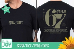 Psalm 67 svg, Blessed png, distressed shirt art, trendy svg Product Image 7