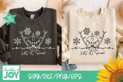 Let it snow, Snowman svg, Continuous Line art png Product Image 2