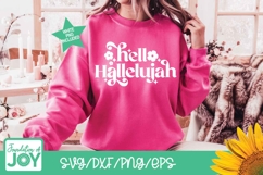 Hello Hallelujah svg, Christian Boho quote svg, Relgious Product Image 3