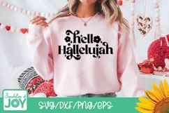 Hello Hallelujah svg, Christian Boho quote svg, Relgious Product Image 4