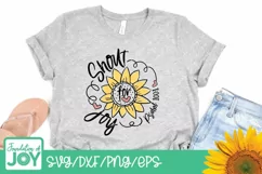 Shout for joy svg, Bible Verse svg, Christian svg, Religious Product Image 2