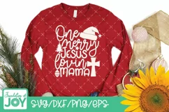 One merry Jesus lovin mama svg, Christmas Mom svg, Religious Product Image 2