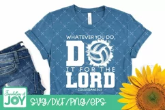 Christian Sports svg, Volleyball svg, Bible Verse svg Product Image 2