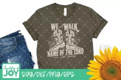 Bible Verse, Christian Western svg, Name of the Lord Product Image 3