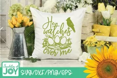 He watches over me svg, Birds nest svg, Bible verse svg Product Image 2