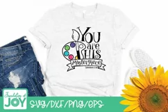 You are His masterpiece svg, Art svg, Paintbrush svg, Bible Product Image 2