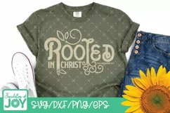 Rooted in Christ svg, BIble Verse svg, Roots svg, Scripture Product Image 2