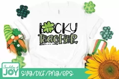 Lucky Teacher Svg, eps, png, dxf, St patricks day png Product Image 2
