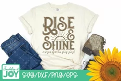 Rise and Shine svg, Christian Western svg, Bible Verse svg Product Image 2
