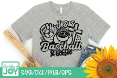 Jesus Baseball and Coffee svg, Baseball Mom svg Product Image 2