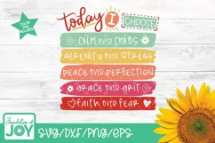 Today I choose svg, Faith over fear, Grace over Grit Product Image 2
