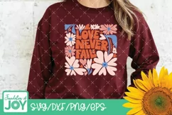 Love never fails svg, Christian Valentines Day png Product Image 2