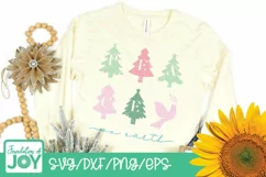 Peace on Earth svg, Groovy Christmas png, Holiday svg Product Image 3