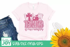 Teaching is my ministry svg, Christian Teacher PNG Product Image 4