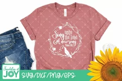 Sing unto the Lord a new song svg, Bible Verse svg, Sing Product Image 3