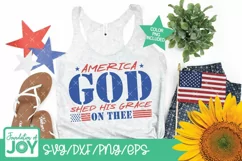 God shed his grace on thee svg, 4th of July svg Product Image 3