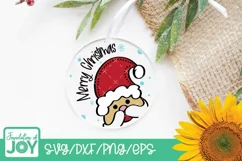 Christmas Door Signs, Christmas Characters svg, Round wood Product Image 5
