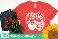 Love Never Fails svg, Heart svg, Valentine's Day svg Product Image 3