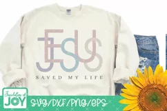 Jesus saved my life, Faith quote svg, Christian Png Product Image 2