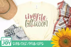 Live life in full bloom svg, flower svg, flowers svg, spring Product Image 2