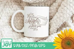 Angels to protect you svg, Bible Verse svg, Christian svg Product Image 3