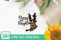 Christmas Door Signs, Christmas Characters svg, Round wood Product Image 11