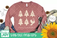 Peace on Earth svg, Groovy Christmas png, Holiday svg Product Image 4