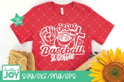 Jesus Baseball and Coffee svg, Baseball Mom svg Product Image 3
