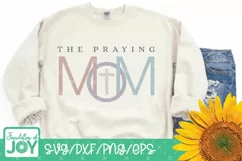 This mom prays, Praying Png, Mom Praying svg, Christian svg Product Image 4