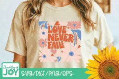Love never fails svg, Christian Valentines Day png Product Image 3