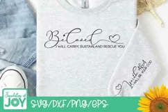 I will carry you svg, Christian Sleeve svg, Bible Verse svg Product Image 3